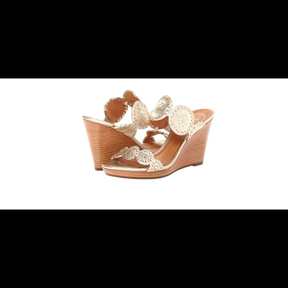 Jack Rogers NWOT Lucia Wedge Gold